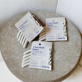 Smartly 024500304611 5 Twin Blade Razors With Moisturizing Strip Disposable Lot Of 3