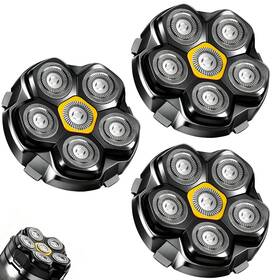Sh6d-03 Sodaer Magnetic 6 Blades Head Shaver Replacement Heads For Many 6d Black3