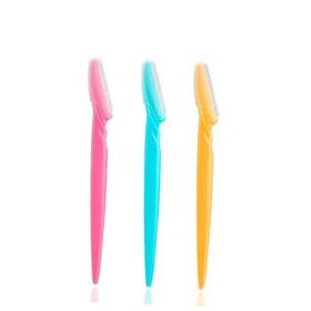 C123110 Soft N Style Ftn Ladies Eyebrow Grooming Razors Shaver Set Pack Of 3 Multicolor