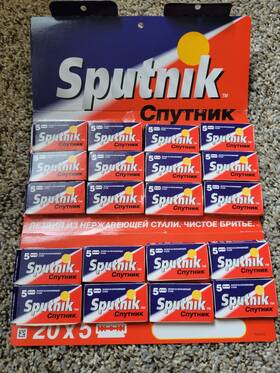 91591720 Sputnik Double Edge Stainless Steel Razor Blades 20 Packs Of 5 For Men