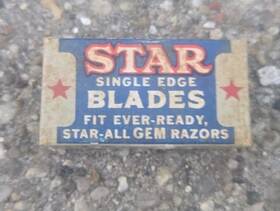 8-30-2ppc Star Tar Steel Razor Blades Single Edge Blade 4 For 10 Cents 1 Pack