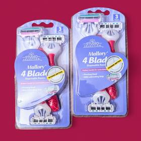 Studio Selections 842424003959 2 Pack Selection 4-blade Mallory Disposable Razors 6