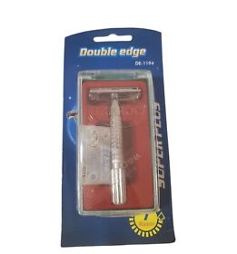 De-2001 Super Plus Double Edge Blade Mens Razor Reusable 1 Brush