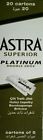 Superior Double Platinum Blades Edge Pcs 10000 Shaving Astra 100 Case Razor