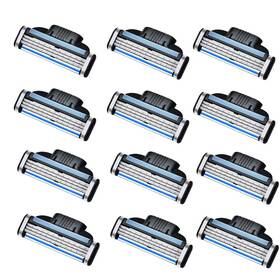 Supreme-goodsoutlet 744110498912 8-48pcs Stainless Steel Blade Sharp 3 Layer Safety Razor For Gillette Mach Man