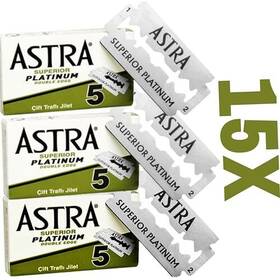 Susicit 778853443076 Astra Superior Premium Platinum Double Edge Safety Razor Blades 5 Count Pac