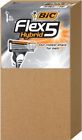 Sv7ecb08 Bic Flex Hybrid Mens Disposable Razor Handles Cartridges 070330739819