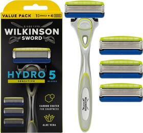7004028w Sword Gmbh - Hydro 5 Skin Protection For Men Sensitive Razor Handle 4 Blade Ref