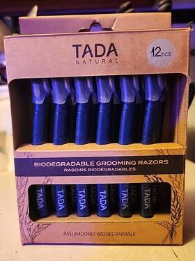 Tada 810123190997 Face -neck &eyebrow Razors-tada-biodegradable Grooming Razor - 12 Ct -free S&h