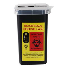 Te0024 Teonei Razor Blades Dispenser Case Small Portable Sharps Black