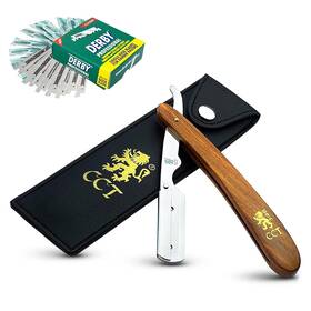 The Cambridge Cutthroat 060784780753 Cut Throat Razor Kit Missanda Hardwood And Stainless Steel Professional Barbe