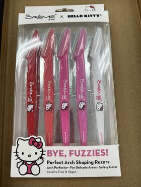 The Creme Shop 849980079282 X Hello Kitty Perfect Arch Shaping Razors Limited Edition 5pc Set