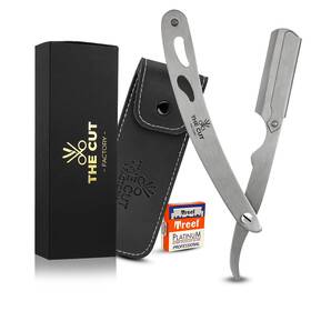 The Cut - Factory 790566996052 Cut- Factory- Exquisite Line Straight Razors For Men With Ultra Silver