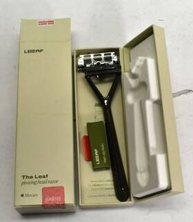 The Leaf 857858007275 Pivoting Head Razor Mercury Zinc And Stainless Steel Eco Friendly New