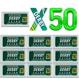 The Shave Factory 739394798971 50 Inch Derby Extra Professional Double Edge Razor Blades For Straight