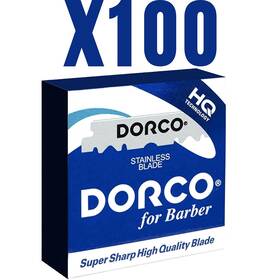 The Shave Factory 840302411957 100 Dorco Single Edge Razor Blades For Professional Barbers And Traditional