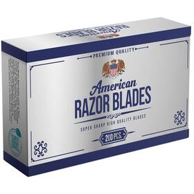 B0dns1961m The Shave Factory American Razor Blades - Double Edge Blade 200 Pcs