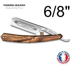 8-275-1196-cl Thiers-issard A-sing-6/8-275-1196-cl Evide Sonnant Extra 6/8 Inch Straight Razor Olivewood Scales - France
