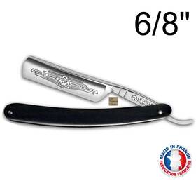 8-275-1196-n Thiers-issard A-sing-6/8-275-1196-n Le Grelot 6/8 Inch Straight Razor With Ebony Wood Scales - France