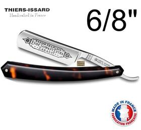 8-275-1196-pe Thiers-issard A-sing-6/8-275-1196-pe Evide Sonnant Extra 6/8 Inch Straight Razor Faux Tortoise Luxe France