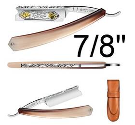8-188-cb Thiers-issard A-sing-7/8-188-cb 188 Sheep And Wolf 7/8 Inch Carbon Steel Straight Razor Horn France