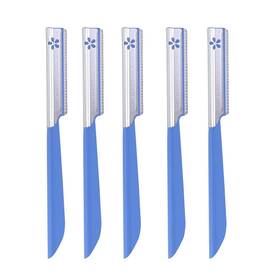 Tinksky 190657193610 5pcs Eyebrow Shaper Razor Trimmer Shaver Hair Remover Set Blue