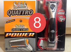 Titanium Power Schick 8 Ct Quattro Quatro Blades W Free Trimmer Bat New Ships 841058080107