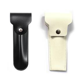 Torsor 774113068676 2 Pack Safety Razor Case Pu Leather Travel Shave Set Black White
