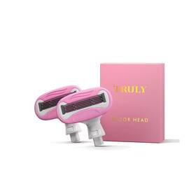 2568174 Truly Beauty Pink Razor Cartridges For Women - 2 Pcs Blade Refills Do
