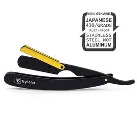 Ts 744110967746 Professional Barber Straight Edge Razor 10 Blades 100% Stainless Steel Shavette