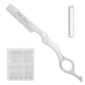 Aaqvnr7vg Tucnoeu Hair Razors For Cutting 7 Inch Mental Thinning Styling With 10 Silver