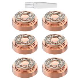 Bt-02 Tuokiy Gen 2 Replacement Heads Compatible With Flawless Facial 6 Pack Rose Gold