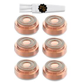 Xbt06 Tuokiy Replacement Heads For Flawless Facial 7 Piece Set Rose Gold 6 Pack Gen 2