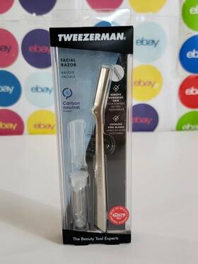 1023-r Tweezerman Facial Razor With 3 Replacement Blades And Safety Cap