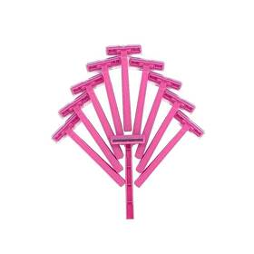 23895 Ultra Max 100 Disposable Pink Twin Blade Razors For Ladies Woman Close Smoother