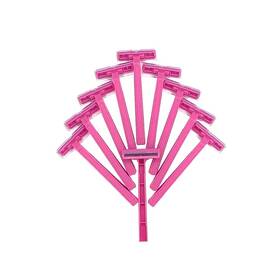 Mw-um10034-10 Ultra Max 100 Disposable Pink Twin Blade Razors For Ladies Woman Close Smoother Sha