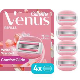 Un Brand 313115080035 Womens Razor Blade Refills Comfortglide 3 White Tea 4 Count