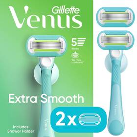 Un Brand 445041647662 Extra Smooth Razor For Women 5 Blades Manual Handle 2 Blade Ref