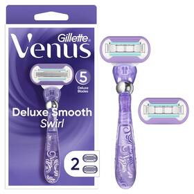 Un Brand 705353622526 Gillette Deluxe Smooth Swirl Womens Razor 2 Blade Refills