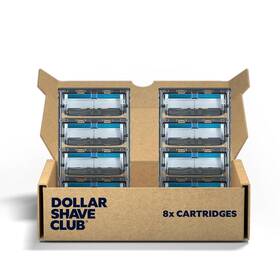 Unilever 705353242168 Dollar Shave Club 6 Blade Razor Refills 8 Pack Stainless Steel Blades Fo