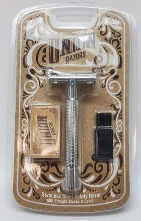 Orz1 Union Razor German Stainless Steel Safety With Blades And Comb