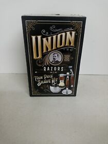 Ss1b Union Razor 4 Piece Shaving Set Tiger Eye Fast Free Shipping