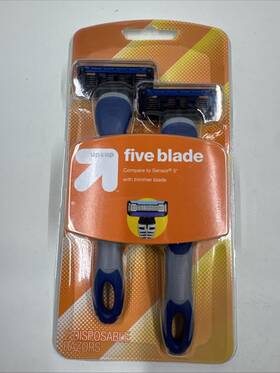 Up & 024500305069 Men S And Five Blade Razor 2 Count