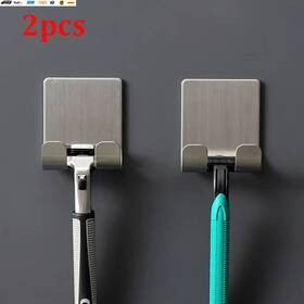 Usa-viralfinds 313048831858 2pcs Razor Holder 304 Stainless Steel Men Shaving Shaver Stand Shelf Shavi