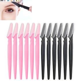 Usa-viralfinds 705353989254 12 Pcs Mix Color Eyebrow Razor Women Face And Body Safe Trimmer Hair Shaver Eye