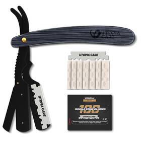 Utopia Care 197703072387 Straight Razors For Men Professional 1 Count Pack Of Black