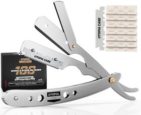 Utopia Care 711181714968 Professional Barber Straight Edge Razor Safety