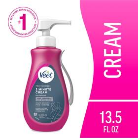 Veet 062200995548 Removal Cream 2 Minute Body Hair Remover For Women Sensitive Skin 13.5 Fl Oz