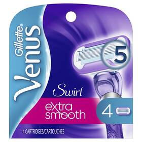 Venus 047400540996 Gillette Swirl Womens Razor Blade Refills - 4 Count