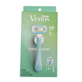 Venus 047400696716 Gillette Extra Smooth Razor Handle 1 Cartridge Shower Holder
